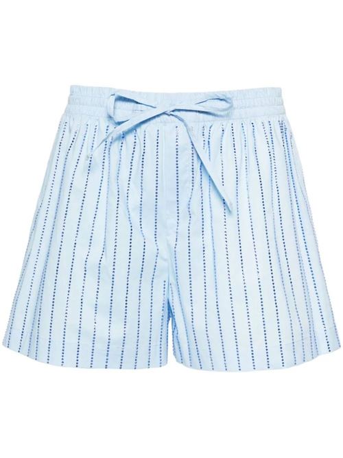 Light blue woman cotton shorts GIUSEPPE DI MORABITO | 02PSPA089RC0228984